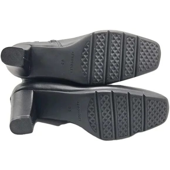 Aerosoles Women's Cinnamon Heeled Tailored Booties Black Size 9.5 Ankle Boots - Picture 11 of 16